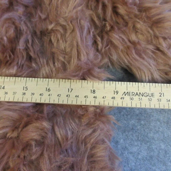 Vince Womens Plush Faux Fur Jacket Blazer S Pink Brown Blazer Coat Oversized 778 - Picture 11 of 14